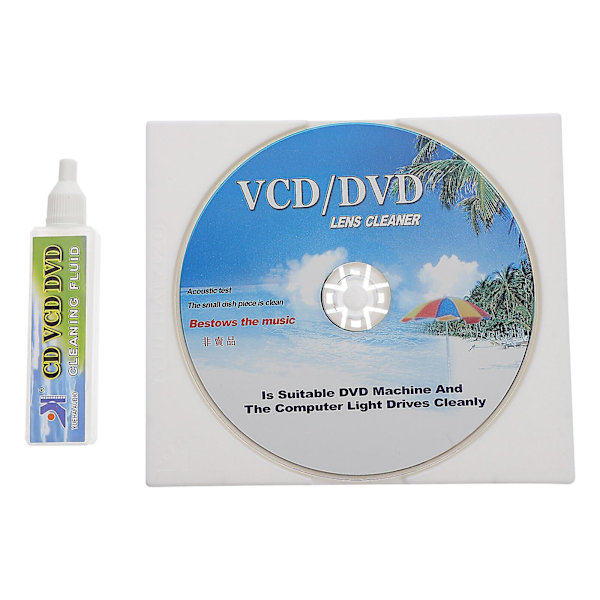 1 sæt diskrensningssæt afspiller vedligeholdelsesudstyr egnet til Cd/vcd/dvd-afspillere (11,9X11,9X0,1CM, blå)