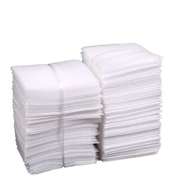 100 stykker 25x30 cm bufferposer for trygt å pakke inn kopper, glass, porselen, møbler, emballasje, mobil oppbevaring (hvit)