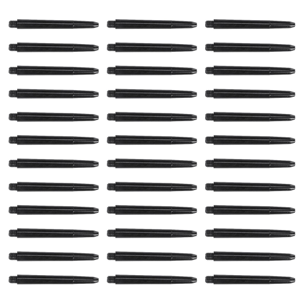 100 stk. plastik dart skaft dart tilbehør stang plastik stang med standard 2ba gevind (sort)