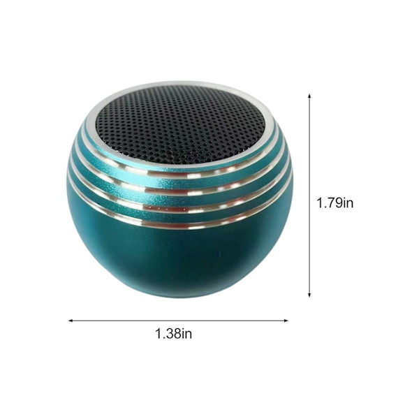 M9-Border Mini Bluetooth Liten Högtalare Parat Subwoofer Bärbar Trådlös Röst Hög Volym Bärbar Ljud（Blå）