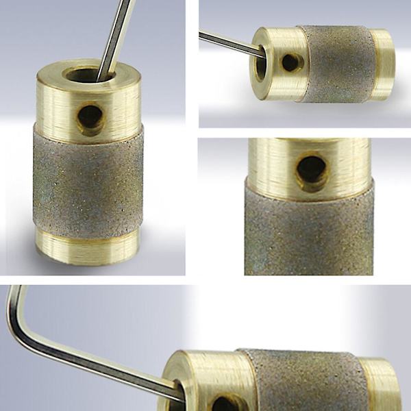 1 st mässingskärna standardkorn slipat glas slipmaskin bit huvud för glas stenslipningsskiva