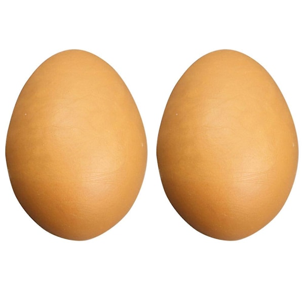 2 st falska ägg, små konstgjorda äggdekorationer, simulerade ägg, påskfalska äggdekorationer (5,9X4,5X4,5CM, som visas på bilden)