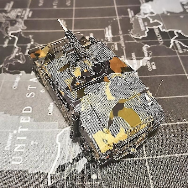 3D Metalpuslesæt DIY-manual berømt tank militærserie Tiger Tanks T-34 Js-2 M1a1 Tankmodel Saml puslespil (T-34 Tank)