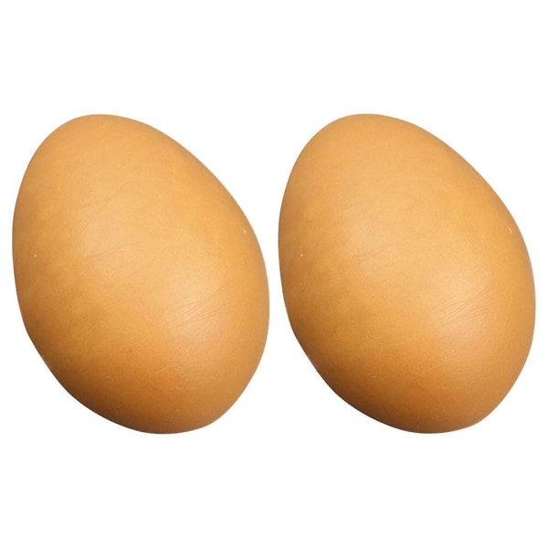 2 stykker falske egg, små kunstige eggdekorasjoner, simulerte egg, falske påskeeggdekorasjoner (5.9X4.5X4.5CM, som vist på bildet)