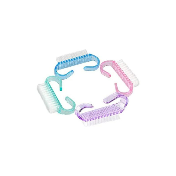 4-pack nagelborstar, plastfingernagelborste handrengöringsborste