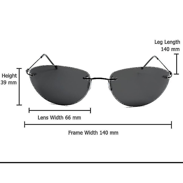 Fashion Cool The Matrix Neo Style Polariseret Solbriller Ultralet Rammeløs Mænd Kørsel Mærke Design Solbriller Ocul_K19