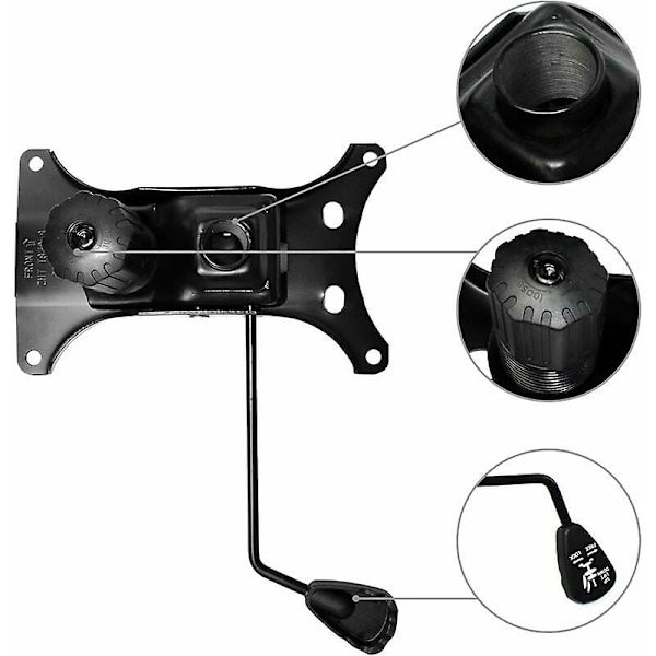 Tungt 300 lb kontorstol vippemekanisme erstatning, vippekontrollmekanisme med 6 x 10,5 monteringshull.