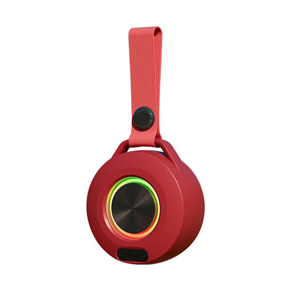 Bärbar trådlös Bluetooth-högtalare Bärbar högtalare med färgad Bluetooth 5.0 Special Holiday Gift（Röd）