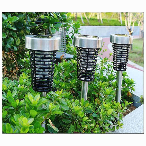 2PC Powered LED Myggdödande Insektslampor Trädgård（A）