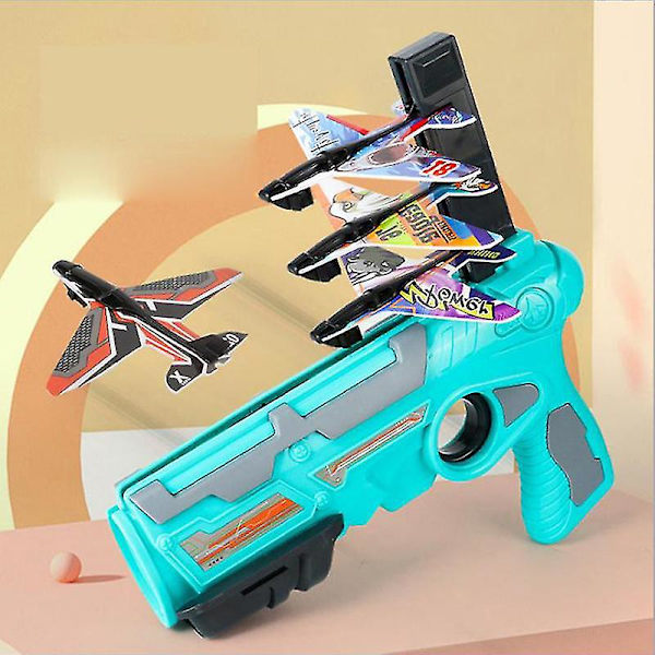 Flyvemaskine Launcher Boble Katapult Flyvemaskine Legetøj Udstødning Skum Flyvemaskine Spil（kun 10 stk flyvemaskiner）