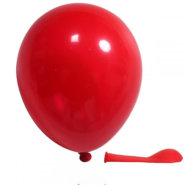 Matta ballonger, heliumballonger i lätt design och en mängd olika färgalternativ, perfekta för födelsedagsfester och bröllopsdekorationer (röd)