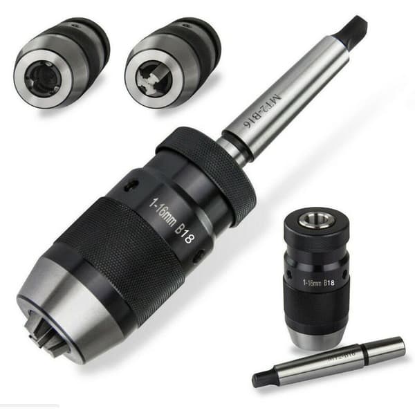 MK2-B16 Skaft Integrerad Borrchuck + 1-16mm B16 Nyckellös Chuck