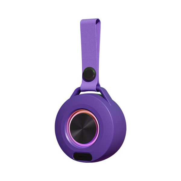 Bärbar trådlös Bluetooth-högtalare Bärbar högtalare med färgad Bluetooth 5.0 Special Holiday Gift（Lila）