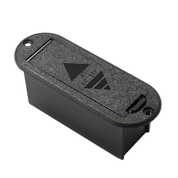 9v batterilåda för professionell gitarrbas pickup (svart)