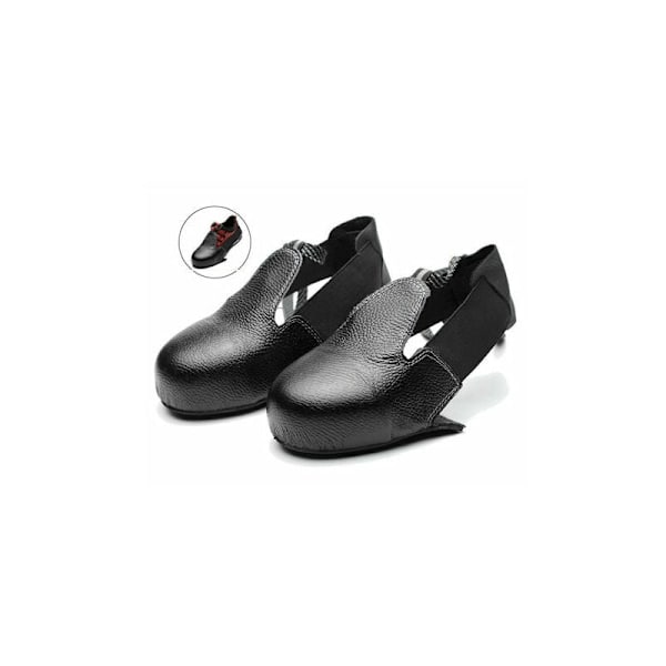 Unisex Anti-scratch Anti-slip Ståltåhätta Säkerhetsskoskydd Universal Skyddande Skoskydd (Svart,36-46)