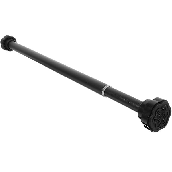 Retractable verhotanko ilman reikää ja kosteutta kestävä irrotettava vaatteidenkuivaustanko (88X5cm, musta)