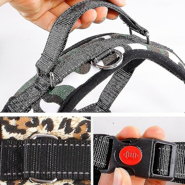 Pet Dog Leash Traction Chest Harness Drag Explosion-proof Camouflage-xl Aespa