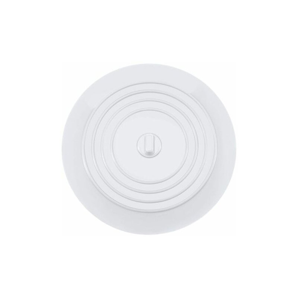 Badkarsproppar, Silikon Diskpropp, Diskpropp för Kök, 15,3 CM Diameter (Vit)