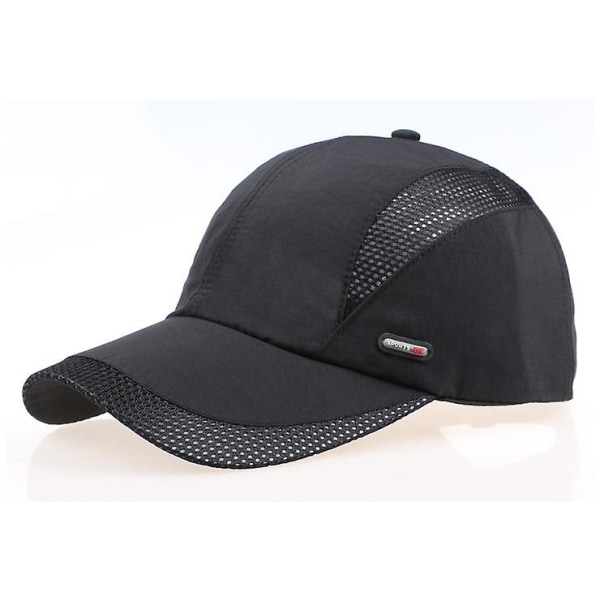 Svart justerbar cap Golfhatt Motorcykel Cap Strapback cap för män kvinnor , casual cap