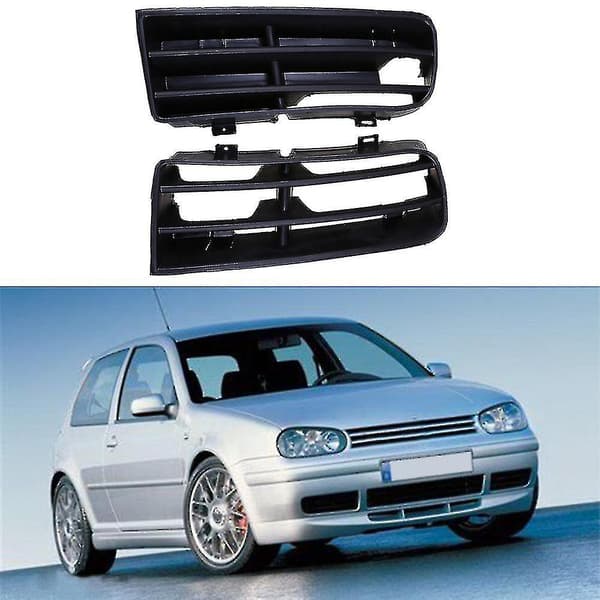 Front Nedre Støtfanger Tåkelys Innsetting Griller L&r Side Passer Til 1998-2004 Golf Mk4 2stk