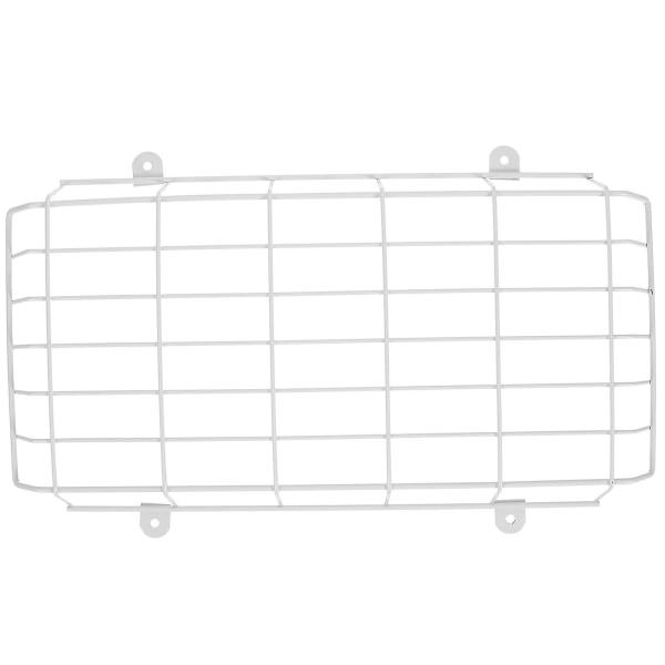 Metallutgångsskyltskydd Utgångsskyltskydd Trådskydd Nödbelysningsväggskydd (41,00X25,50X3,00CM, Vit)