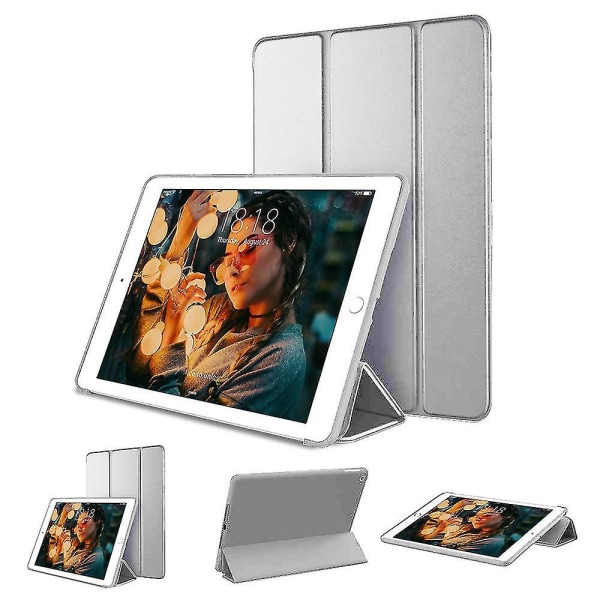 Ipad 7:e generation fodral automatisk viloläge för Ipad 10,2 tum - silver