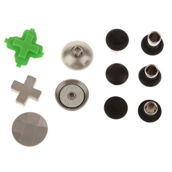 Analog Joystick Ersättningsknappar för Controller Cover Gamepad Full Caps (Grön)