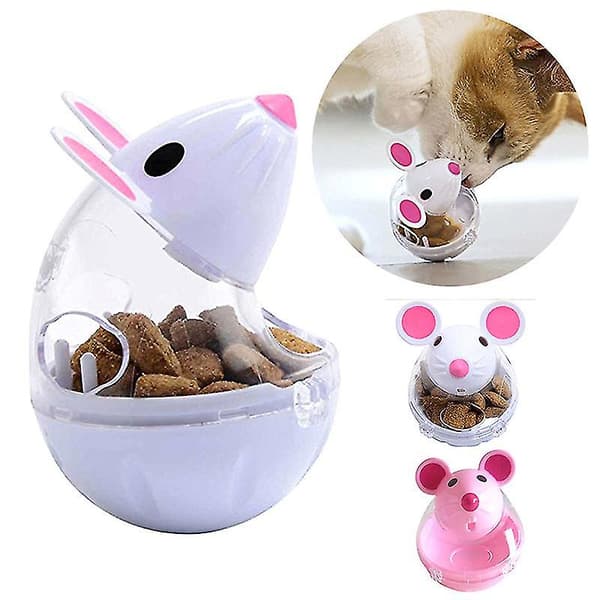 2 st musformade stativmatare leksak snacksboll matdispenser