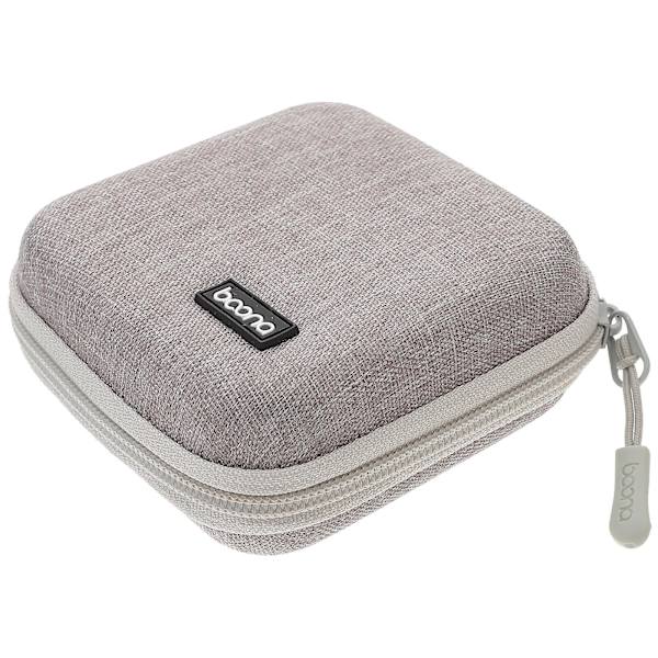 Förvaringsväska Resekit Liten Väska Mobiltelefonfodral Väska Digital Gadget Enhet USB-kabel Datakabel Organizer Resa Insatt Väska (Grå)(M,Grå)