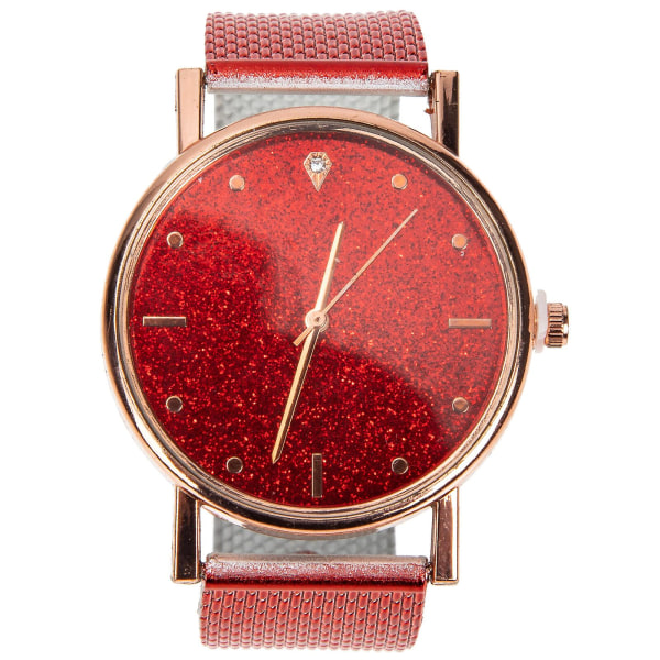 Kvartsklokke Dameklokke Business Watch Dameklokke med silikonrem (23X3,8 cm, rød)