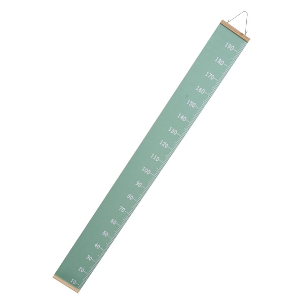 1 stk kreativt høydediagram anheng dekorativt vegganheng for hjemmebruk barnehøydediagram (200X20X2,5 cm, grønt)