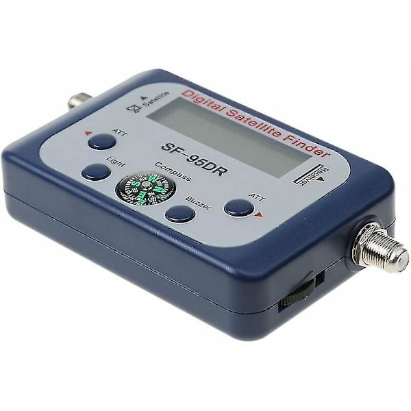 Digital Satellitpejl/Satfinder Paraboldetektor Signal Locator med Kompass Buzzer Svart