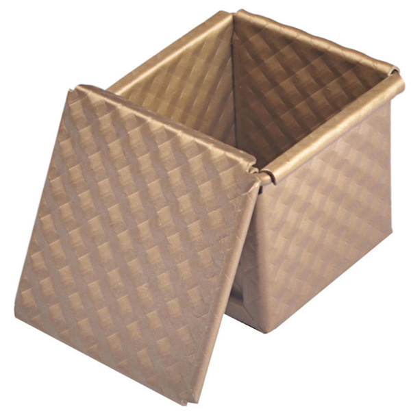 6x firkantet brødform med låg toastform brødform Pullman brødform med låg non-stick mini vand c