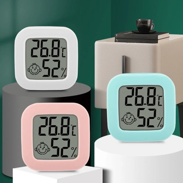 Mini inomhus termometer LCD digital rumstemperatur hygrometer mätare sensor fuktighetsmätare inomhus termometer temperatur