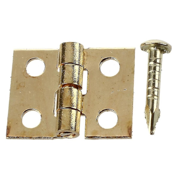 12 st 1/12 Dockhus Miniatyr Möbler Skåp Garderob Mini gångjärn - Guld