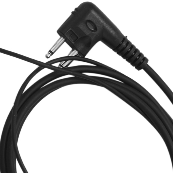 (4 Pack) 2-pin Advanced D Shape Clip-ear Ptt Headset Ørestykke Mic til 2-vejs radioer Gp88s Gp300 Gp68（sort）