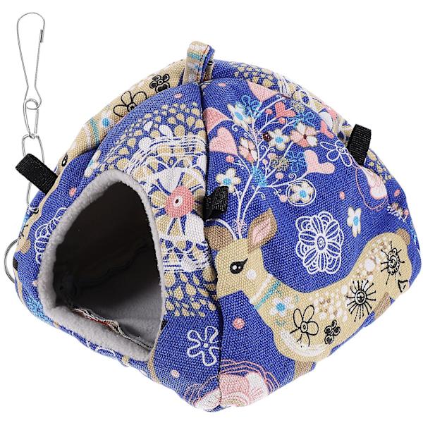 Vintervarm hamsterhus bo, igelkotthus gömställe litet djur grotta säng (16X15X14 cm, som visas på bilden)