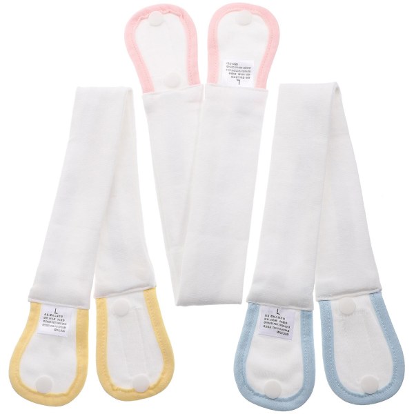 3-pack baby navelbråckbälte nyfödd navelskydd (44X4X1 cm, flerfärgad)