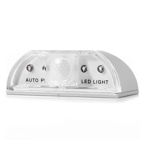 LED Intelligent Sensor Natlys Dør Lås Sensor Lys (Sølv)