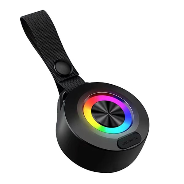 Ny trådlös Bluetooth-högtalare utomhus bärbar subwoofer hem ryggsäck badrum minihögtalare（svart）