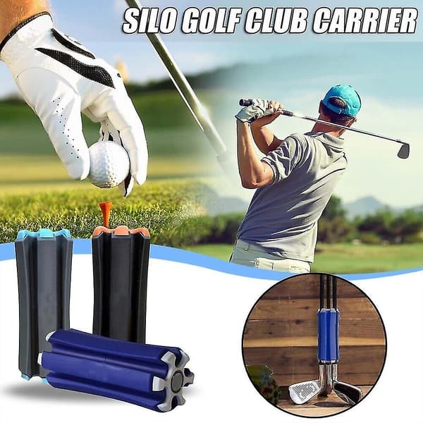 Klipsipidike Golf-mailan pidike Golf-laukut Kiinteä tuki Golf-mailan pidikkeet（Musta）