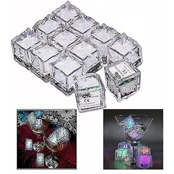 Vatten Dipping Dekorativa Led Isbitar Snabb Blinkande Led Isbitar - Set Om 12