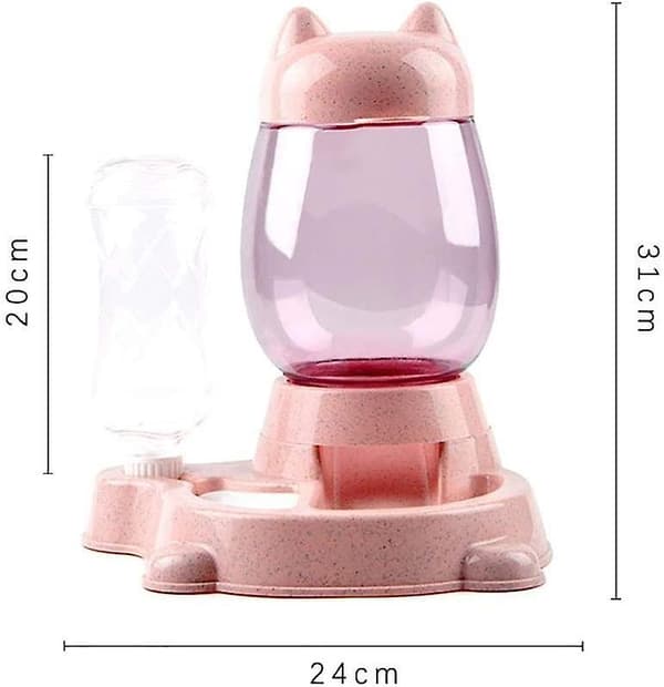 Vatten- och matdispenser för hundar och katter, automatisk vatten- och torrfoderdispenser