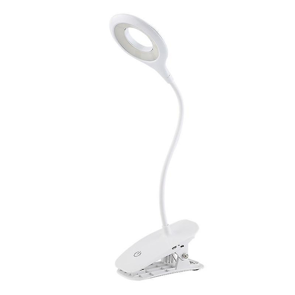 20 LED-klipslæsningslampe med dæmpbar øjenbeskyttelse bordlampe med USB-kabel