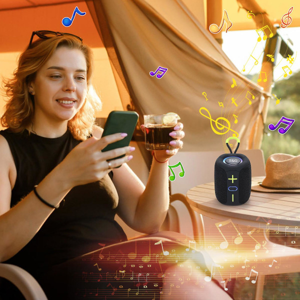 Dans trådlös Bluetooth handhållen högtalare trådlös Bluetooth högtalare FAN0353（Svart）