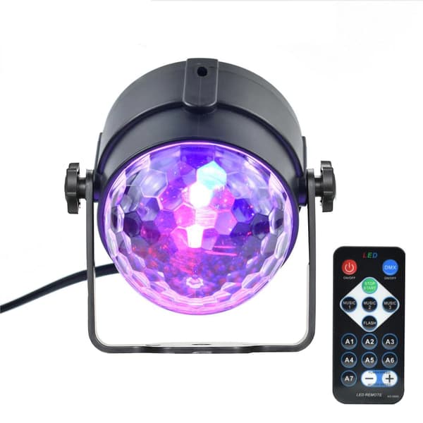 Mini Stereo/Fjernkontroll LED Magic Ball Lys DJ Lys Diskokule Strobelys Klubblamper Magic Mini LED Scenelys til Jul Hjem