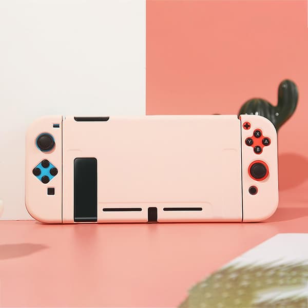 Pc-skydd Anti-fall-fodral Hölje Full Case Protector för Ns Switch-spelkonsol (Vit)