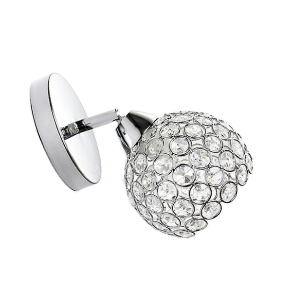 1/2/3 Elegant Krystal Glasvæglampe Til Soveværelse Gang E27 Lampe（1 Stk）