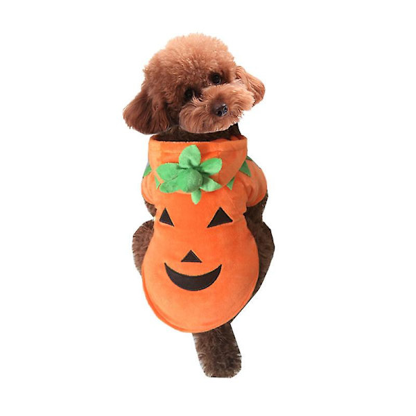 Kæledyr Kostumer Halloween Kæledyr Græskar Kostume Kæledyr Cosplay Vinter Varme Hunde Frakker Jakker Ferie Kostume Sæt Kæledyr Hunde Tøj（XL）