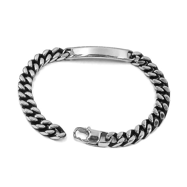 Hvete lenkekjede armbånd mann rustfritt stål smykker viking norse pu